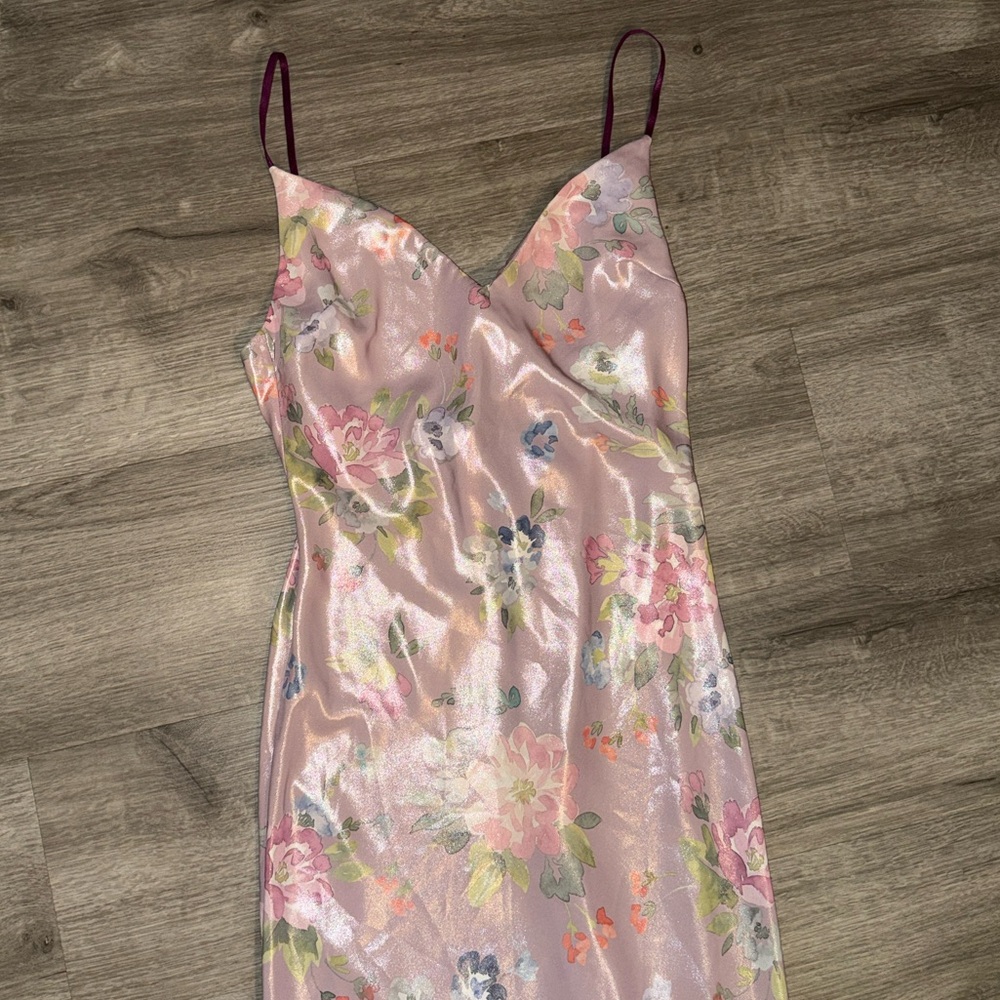 House of CB ARIA mauve Floral Maxi dress - Picture 10 of 16